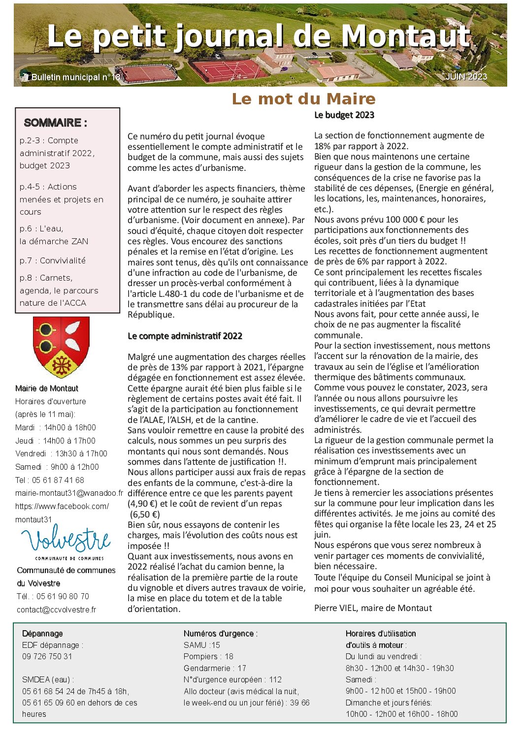 Petit Journal De Montaut Juin 2023